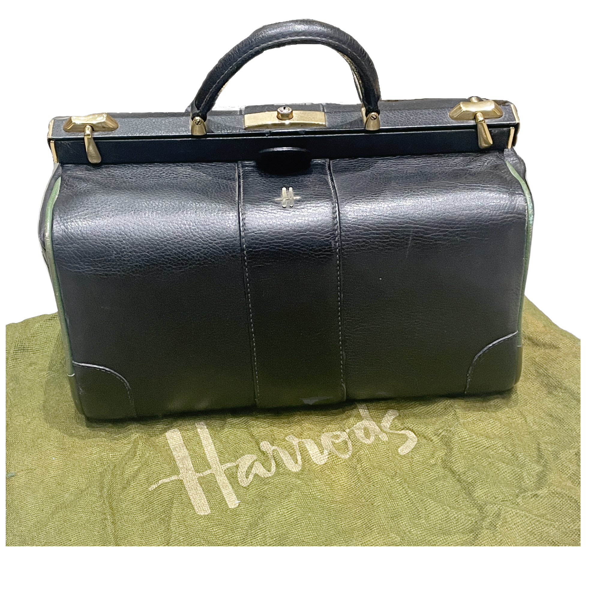 Harrods store leather bag
