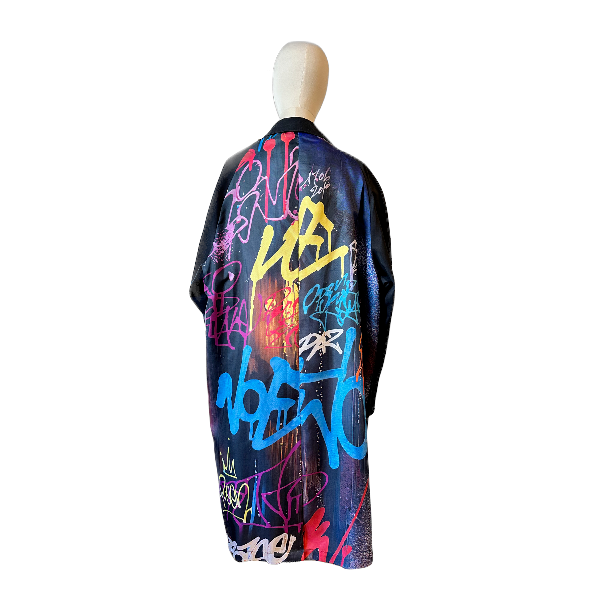 Burberry graffiti coat new arrivals